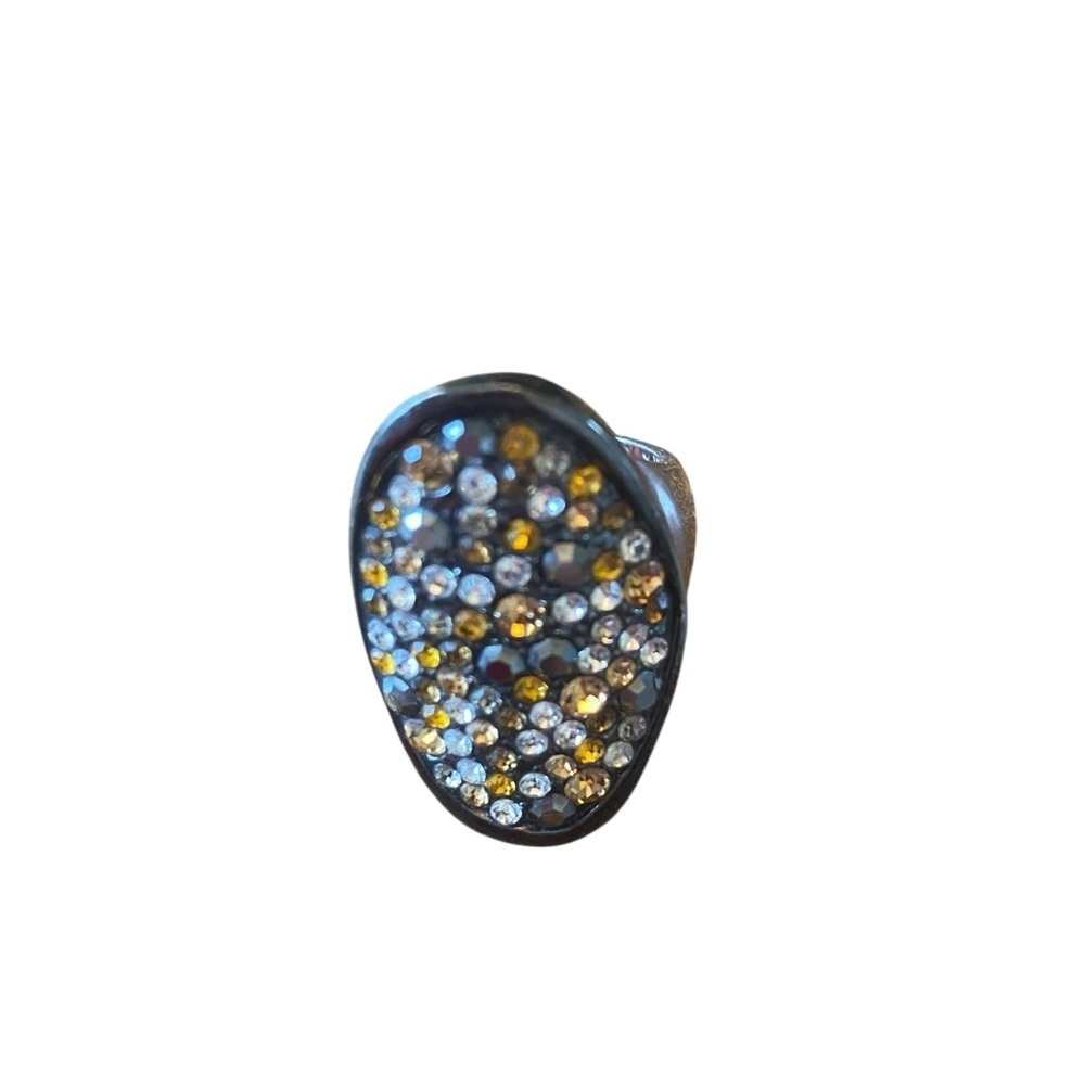 Lia Sophia Wishing Well Hemalite silver tone ring